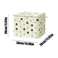 thumbnail image 3 of kladzum Beige Floral Print Storage Bins with Lids Large Capacity Moving Storage Bags with Double Zipper, Closet Organizers and Home Clothes Storage for Bedroom, Dorm, 3 of 7
