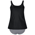 thumbnail image 5 of Hilor Women's Tankini Swimsuits Tummy Control Two Piece Bathing Suits Loose Fit Tankini Set, 5 of 7