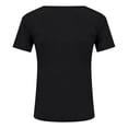 thumbnail image 4 of Crewneck Short Sleeve T shirts for Women Summer Basic, 4 of 5