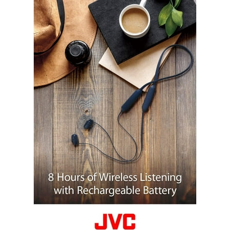 JVC - Marshmallow In-Ear Wireless Headphones with Flexible Soft-Band - Blue