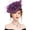 Dark Purple, variant on Fascinator Tea Party Hat - Veil Mesh Derby Kentucky Hat for Women Cocktail Wedding