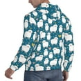 thumbnail image 3 of KLL Cute Sheep And Hearts Print Mens Hoodie Long Sleeve Casual Pullover Hooded Sweatshirt Fashion Drawstring Hoodies with Pocket-X-Large, 3 of 6