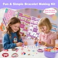 thumbnail image 3 of Nicella Bracelet Making Kit for Girls, 1200+Pcs Rubber Bands Bracelet Kit with 2 Unicorn Weaving Loom Tool, Art and Craft Kit Toy, Birthday Gift for Girls Kids 6–12 (Purple), 3 of 10