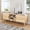 Natural, variant on LEFHDA 63" Mid Century Modern TV Stand, Wooden Media Console Cabinet for 70 Inch TV, 2 Storage Cabinets with Adjustable Shelf, Sturdy Legs for Living Room, Bedroom, Walnut