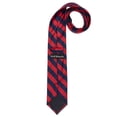 thumbnail image 3 of Jacob Alexander Men's College Stripe Woven Regular Length Neck Tie - Red Navy, 3 of 5