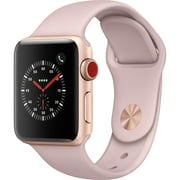 Apple Watch Series 3 GPS 38mm With Pink Sand Sport Band - Gold (Certified Refurbished)