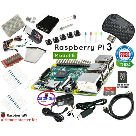 2018 Raspberry Pi 3+ 1.4Ghz & Ultimate Starter Kit - Wifi, HDMI, SD Card Class