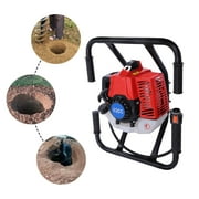 63CC Gas Powered 2-Stroke 3HP 2 Person Post Hole Digger with 6” Bit