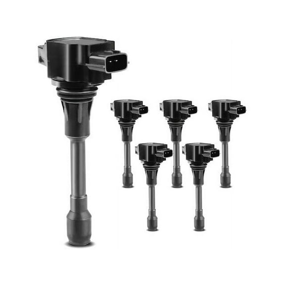 Ignition Coil Kit 6 - Compatible with 2007 - 2018 Nissan Altima 3.5L V6 2008 2009 2010 2011 2012 2013 2014 2015 2016 2017
