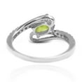 thumbnail image 3 of 925 Sterling Silver Peridot, White Topaz Ring, 3 of 4