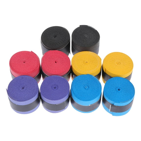 YUYUETIME Racket Supplies 10Pcs Tennis Grip Tape for Handle Sweat Absorption and Comfort