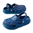 thumbnail image 3 of Sandals Kids Boys Lightweight Breathable Summer Beach Clog Sandals Casual Kids Slippers Blue 6-7 Years, 3 of 9