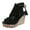 Black, variant on Orthopedic Espadrilles Wedge Sandals Ankle Strap Boho Summer Shoes Women Arch Support