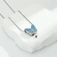 thumbnail image 4 of Butterfly Urn Necklace for Ashes Stainless Butterfly Pendant Cremation Keepsake Necklace for Women Jewelry Gift, 4 of 7