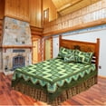 thumbnail image 2 of Patch Magic  Green Log Cabin- Quilt Queen 85 x 95 in. - Green - Queen, 2 of 4