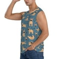 thumbnail image 3 of Picia French Bulldog Yoga mens Cotton Tank Undershirts , Moisture-wicking Ribbed Tanks, Lightweight Cotton Tank Undershirts-Medium, 3 of 8