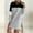 Gray Dresses for Women, variant on SMihono Fashion Sweatshirt Dress for Women Color Block Round Neck Loose Fit Dress Spring Fashion Casual Winter Long Sleeve Cozy Preppy Dresses Coffee 8