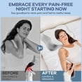 thumbnail image 2 of MOONORAH Contour Memory Foam Pillows for Sleeping Ergonomic, Cervical Pillow for Neck and Shoulder Pain Relief, Queen Bed Pillow for Side Back Stomach Sleepers, 2 of 8