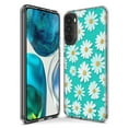 thumbnail image 3 of MUNDAZE Motorola Moto G Fast Turquoise Teal White Daisies Cute Daisy Polka Dots Double Layer Phone Case Cover, 3 of 5