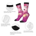 thumbnail image 3 of Xecao Cute Pink Axolotl A Pattern Sport Socks for Women and Men Crew Socks Sporty Calf Socks Casual Socks, 3 of 6
