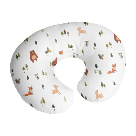 Sweet Jojo Designs Woodland Animal Pals Boy, Girl, Unisex/Gender Neutral Nursing Pillow Cover Case (Pillow Not Included)