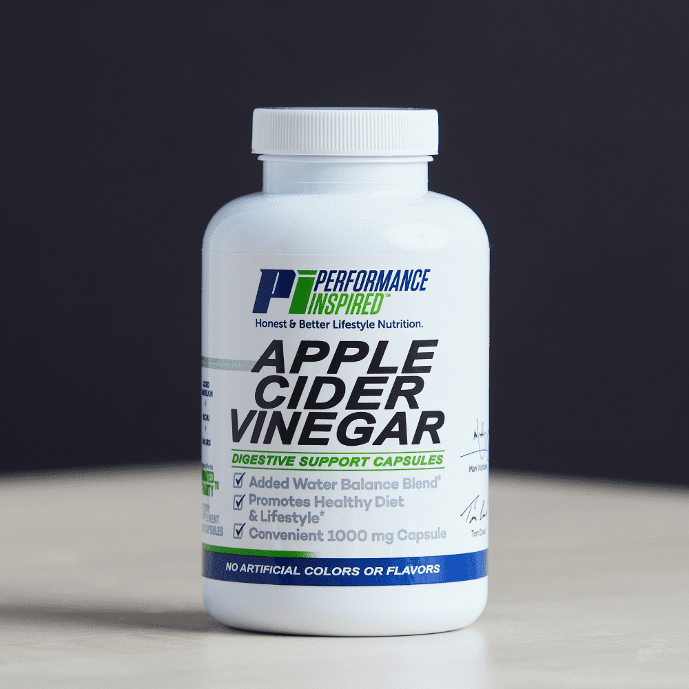 Performance Inspired Nutrition - Apple Cider Vinegar Natural Capsules – Supports Healthy Weight Loss – Water Balance Blend - 180 Count