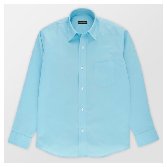City of London Boys' Button Down Dressing Shirt -Blue Frost - (Large 12/14)
