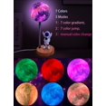 thumbnail image 2 of Lámpara de escritorio WLHONG Moon Astronaut 3D, 7 colores, luz nocturna USB, 2 of 7