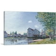 thumbnail image 1 of ARTCANVAS The Moret Bridge Morning Effect 1891 Canvas Art Print by Alfred Sisley - Size: 26" x 18" (1.50" Deep), 1 of 9