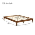 thumbnail image 4 of Noble House 12 Inch Full Size Solid Dry Bamboo Wood Platform Bed Frame,Brown, 4 of 8