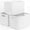 White, variant on Storage Baskets for Organizing, 14 x 10 x 9” Closet Shelf Woven Baskets, Square Bins with Handles, Cotton Rope Basket for Clothes, Office, Room, Pink 1 Pack