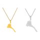 thumbnail image 2 of Collar con colgante Minnieouse digno de regalo para mujer minimalista Oro, 2 of 6