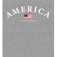 thumbnail image 2 of Americana American Flag Heather Gray Adult Long Sleeve Hoodie-3XL, 2 of 3