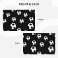 thumbnail image 4 of Placemats Set of 4 / 6, Cute soccer balls black Placemats for Dining Table Indoor/Outdoors Heat Resistant Washable Placemats 18" x 12", 4 of 8