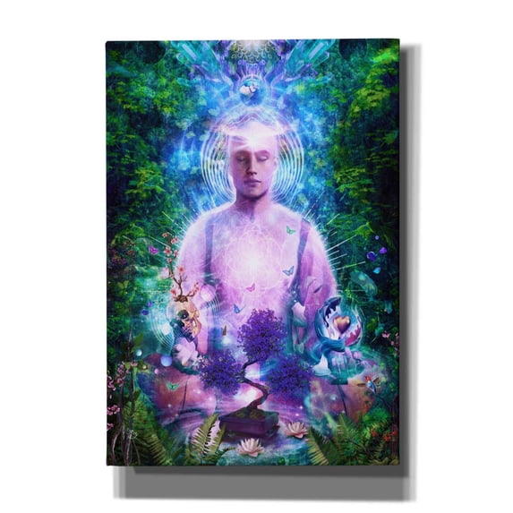 Epic Graffiti 'Daily Meditation' by Cameron Gray Giclee Canvas Wall Art, 18"x26"