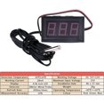thumbnail image 4 of 12V Digital Thermometer Mini Temperature Tester Waterproof Digital Temperature Meter Gauge for Refrigerator Aquarium Freezers,Blue, 4 of 5