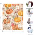 thumbnail image 4 of Fall Pumpkins and Birds Pattern Blanket,Comfortable Soft Flannel Throw Blanket,All Season,Warm Lightweight Blankets for Sofa Bed Couch Living Room Chair,30"x40", 4 of 4