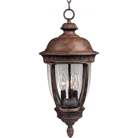Maxim Knob Hill DC Three Light 26-Inch Outdoor Hanging Lantern - Sienna - 3468CDSE