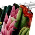 thumbnail image 5 of Cactus Waterproof Shower Curtain Set with Hook, Printed Bathroom Decoration - Shower Curtain Set, 5 of 5