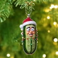 thumbnail image 4 of Dongrere Acrylic Christmas Pickle Ornament Flats Cartoon Cucumber Pendant for Christmas tree decorations, 4 of 4