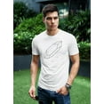 thumbnail image 2 of Abstract Crystal Sketch T-Shirt Men -Image by Shutterstock, Male Medium, 2 of 4