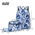 thumbnail image 3 of Forestfish Tie Dye Teen Backpacks , 3-Piece Set with Lunch Bag and Pen Bag, Water-Resistant Blue, 3 of 9
