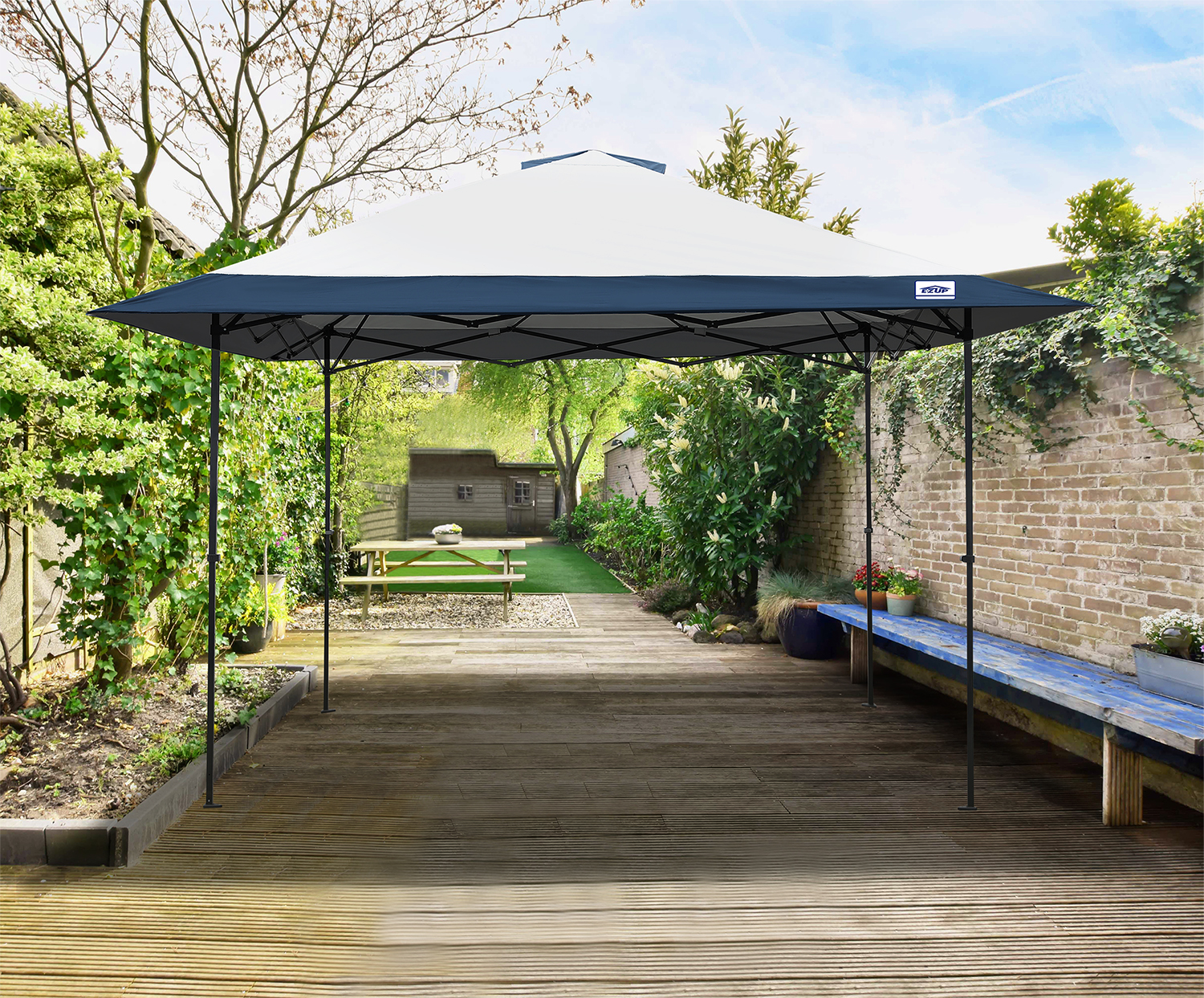 E-Z UP 13x13 Instant Canopy Tent with Roller Bag photo 8