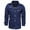 Blue, variant on IROINNID Men's Long Sleeve Jacket Turndown Lapel Mid-Length Jacket Solid Color Leisure Autumn And Winter Tooling Wind Jacket Coat