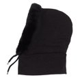 thumbnail image 2 of Gorro de invierno para mujer, gorro térmico integrado, máscara, bufanda, a prueba de frío, para montar al aire libre, color negro YUNYI BRAND Deportes, 2 of 8