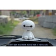 thumbnail image 3 of Conjunto de 3 Adornos de decoración de automóviles Adornos de interiores de automóviles Juguete de muñeca grande Juguete de muñeca de dibujos animados lindo Juguete de cabeza que sacude - Blanco gran JAMW Sencillez, 3 of 5