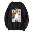 thumbnail image 5 of Halloween Sweatshirt for Women Hoodless Sweatshirt Oversized Crewneck Pullover Top for Women Long Sleeve Sweatshirt Casual Wear Comfortable Soft Black S, 5 of 5