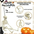 thumbnail image 4 of TETOU 2Pcs Skeleton Hallowe'en Decorations, 14.5" Realistic Full Body Movable Posable Joints Skeleton, Creepy Plastic Skeleton for Hallowe'en Party Haunted House Props Indoor Outdoor Decor-White, 4 of 7