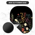 thumbnail image 3 of SHIBA-Small Mouse Pad, 6 x 7 Inch（15 x 18.5 cm）, Oval Mini Mouse Pad with Non-Slip Rubber Base for Laptop Wireless Mouse Keyboard Tray Mousepad, Beautiful Flowers and Plants, 3 of 4