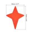 thumbnail image 2 of Uxcell Reflective Stickers, 12 Pack 2.87 x 2.17 Inch Adhesive High Visibility Night Safety Tape Reflector, Orange, 2 of 5